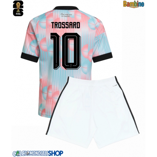Maglie da calcio Belgio Leandro Trossard #10 Seconda Maglia Bambino Mondiali 2026  Manica Corta + Pantaloni corti)